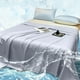 thumbnail image 4 of Solid Color Ease Friendly Washable Sheets Luxurious Silk Bedding, 4 of 6