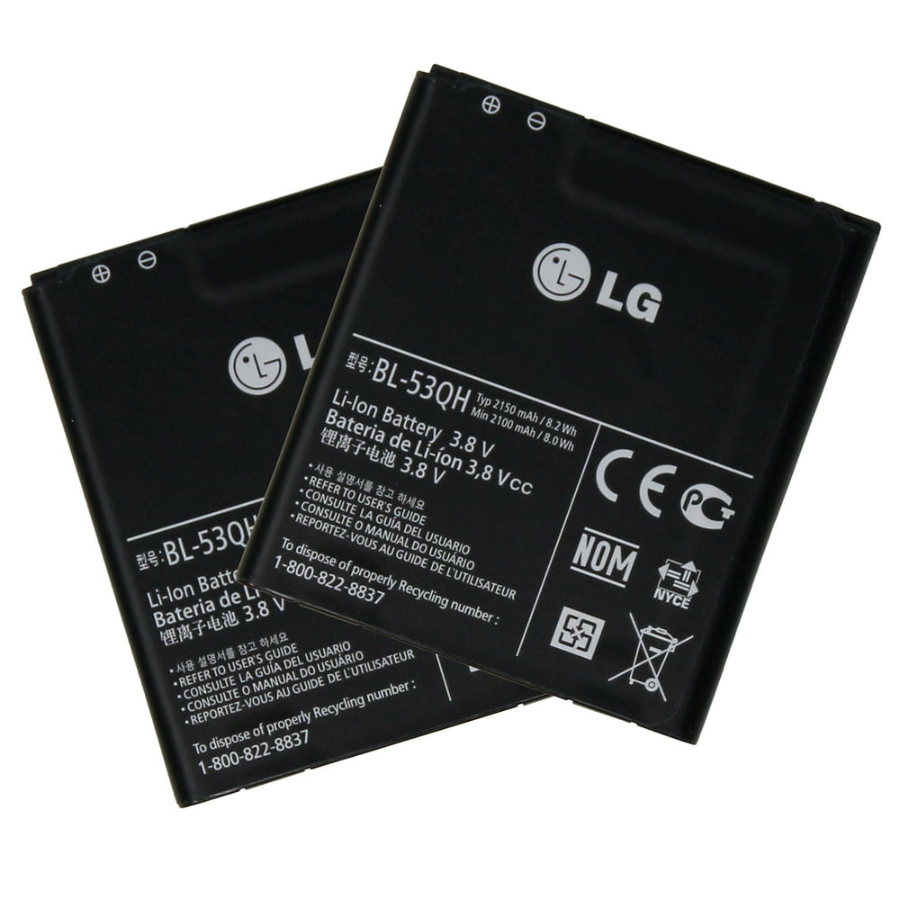 Original LG 2x Battery BL53QH For LG Optimus L9 P769 P768 P765 P760 P875 Optimus F5 2150mAh