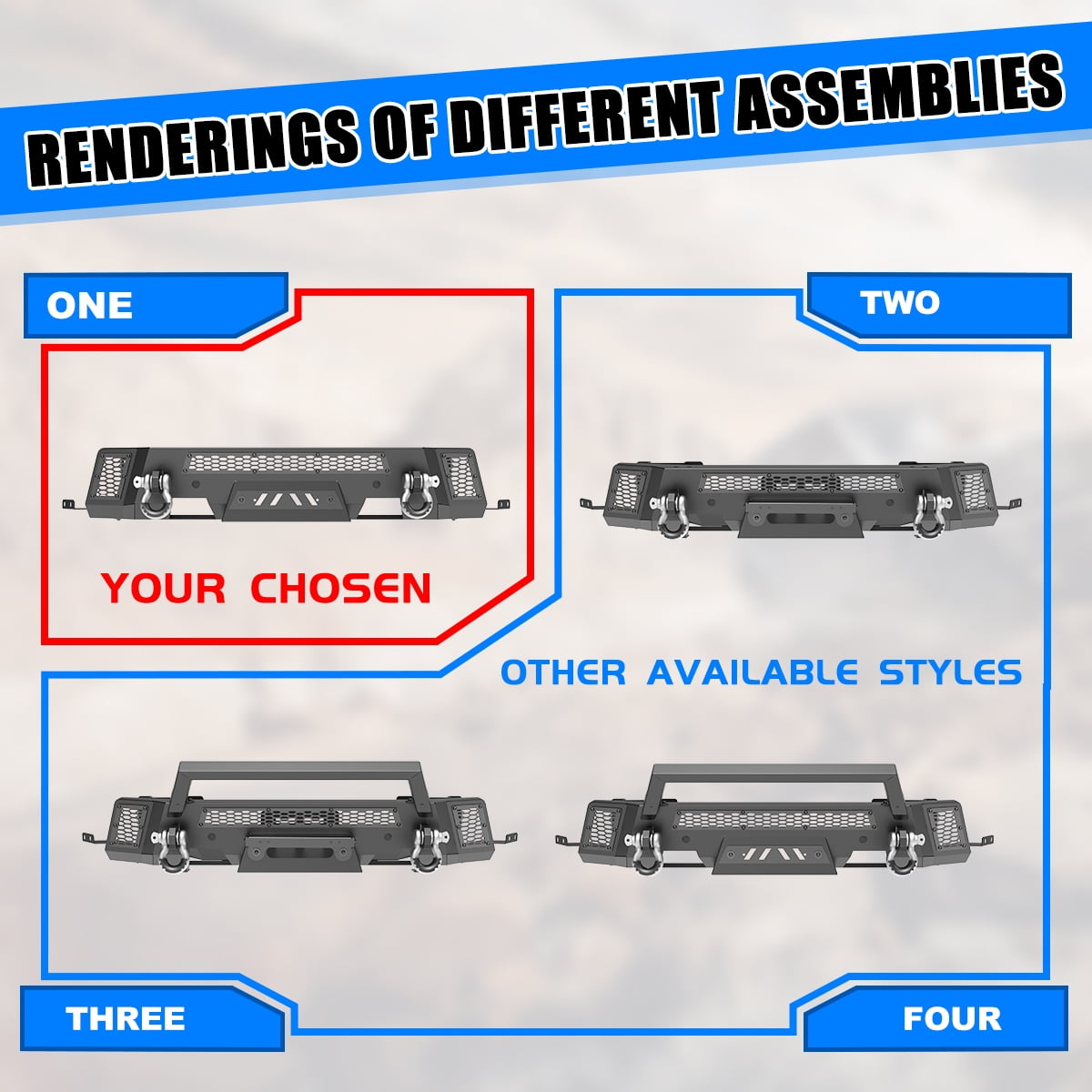 Heavy Duty Steel Front Bumper for Ford Ranger 2019 2020 2021 2022 2023,Black Powder Coated Front Bumper