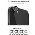 thumbnail image 3 of Protecteur d'Objectif de Caméra pour iPhone 16E, Protection Invisible en Métal à 6 Couches, Argent Bleu Noir, 3 of 8