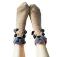 thumbnail image 4 of SUNSIOM Chaussettes Décontractées pour Femmes, Style Animal de Dessin Animé Patchwork Antidérapantes, 4 of 5
