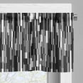 thumbnail image 3 of Ambesonne Black and White Valance Pack of 2, Abstract Lines, 54"X12", Black Grey White, 3 of 5