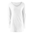 thumbnail image 5 of Sweaters for Women 2025 Oversized Long Sleeve V-Neck Loose Casual Long Sweater Jumper Top Womens Pullover Sweaters, 5 of 6
