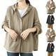 thumbnail image 1 of Sudaderas con capucha para mujer,Chaqueta con capucha de color liso para mujer, top informal de manga corta, poliéster, ligera y cómoda, uso diario, sopatenor, 1 of 9