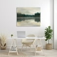 thumbnail image 3 of Foggy Lake Forest Landscape Reflection Canvas Art, 48 x 36, Made In USA, 3 of 6