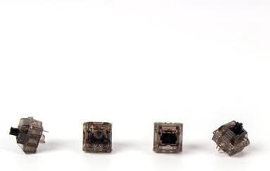 Gateron Ink V2 Silent Black Keyboard Switches, 5-Pin Linear RGB Smoky POM Switches for MX Mechanical Gaming Keyboards (35PCS)