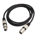 thumbnail image 2 of Cable De Micrófono Xlr Cable de micrófono balanceado XLR de 3 pines totalmente balanceado macho a hembra (1.8M), 2 of 6