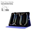 thumbnail image 5 of GSFY Case for 2024 iPad Pro 11 Inch 5th Generation (M4), Carbon Fiber Pattern Smart Premium PU Leather Wallet Stand Protective Shell Auto Sleep Wake for iPad Pro 11 5th Gen, Purple, 5 of 7