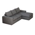 thumbnail image 6 of SOULART 99" Boneless Couch, Grey L-Shaped Sectional Sofa with Chaise and 3 Pillows, Modern Couches for Living Room, No Assembly Required, 6 of 9