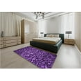 thumbnail image 4 of Ahgly Company Indoor Rectangle Patterned Purple Iris Purple Area Rugs, 5' x 8', 4 of 6