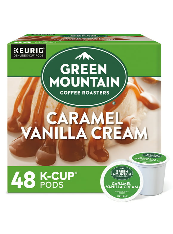 Green Mountain Coffee Roasters, Caramel Vanilla Cream Light Roast K-Cup Coffee Pods, 48 Count