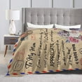 thumbnail image 4 of A Letter To My Mom Blanket Gifts For Kids Adults - Lightweight Throw Blanket For Bedroom Living Room Decor Soft Fuzzy Fleece Cozy Plush Bed Couch 40"X30", 4 of 7