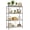 Black, variant on PETGLE | 4-Tier Wire Storage Shelves | 12"D x 18"W x 44"H | Chrome | with Adjustable Racks PP Liners | Compact Metal Shelf, Holds Upto 600 lbs | Ideal for Kitchens Closets Bathrooms Small Corners
