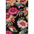 thumbnail image 3 of Unique Loom Outdoor Botanical Collection Area Rug - Floralis (6' 1" x 9' Rectangle Multi/Black), 3 of 9