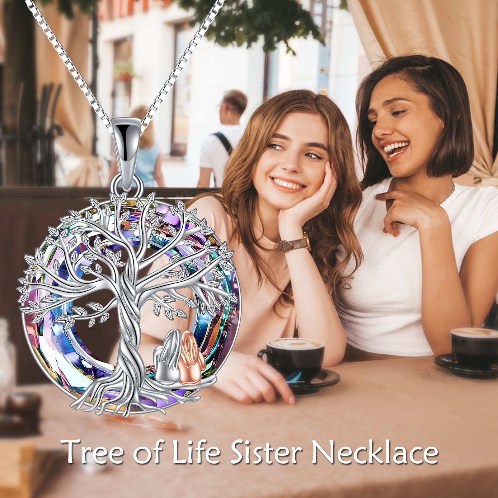 Birthstone Tree of Life Necklace for Women Celtic Pendant Necklace Sterling  Silver Jewelry Gift for Women Mom Daughter Girlfriend Wife Christmas  Valentines Day Mothers Day Birthday Gift : Amazon.co.uk: Fashion