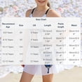 thumbnail image 4 of Piuwrlz Kids Girls Swimsuit 8 Years Girl Swimwear Beach Swimming Suit Blue Size 8 Years, 4 of 10