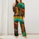 thumbnail image 2 of Balery Chameleon Conjunto de Pijama con Estampado para Mujer, Conjunto de Dos Piezas con Manga Larga, Ropa de Dormir Suave con Bolsillos, Pijamas Cómodos-Large, 2 of 7