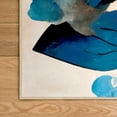 thumbnail image 3 of Blue Dry Flowers I Washable Art Area Rug size 8'x10', Power-loomed, Heavenly Softness with Non-Slipping Backing, 3 of 7