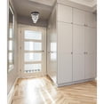 thumbnail image 3 of Nordic 1 light black flush mount, 3 of 9