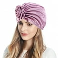 thumbnail image 2 of EnJoCho Yoga Hair Wraps for Women Turban Flowers Hair Bonnet Head Scarf Wrap Cover Ladies Vacation Cap Stretch Head Wraps, 2 of 5