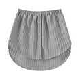 thumbnail image 3 of CAROOTU Shirt Extenders Adjustable Layering Fake Tops Lower Sweep Hem with Elastic Waist Band Mini Skirt, 3 of 7