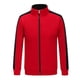 thumbnail image 5 of Chaqueta polar con cremallera completa ajuste clásico para mujer hombre Ropa deportiva Rojo l Macarena, 5 of 8
