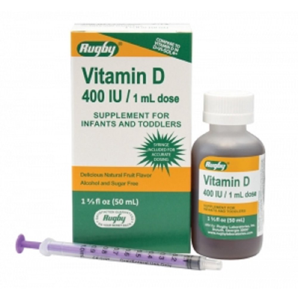 Rugby Vitamin D Supplement for Infants & Toddlers, 50 mL