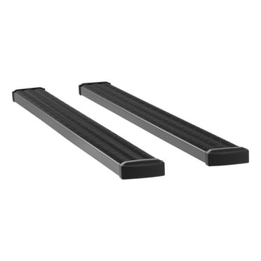 LUVERNE 415088-401743 Grip Step Black Aluminum 88-Inch Truck Running Boards, Select Chevrolet Silverado, GMC Sierra 2500, 3500 HD