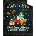 thumbnail image 1 of This is My Christmas Movies Watching Blanket Christmas Blanket,Red Throw Blanket for Couch,Weighted Soft Fleece Blanket,Christmas Decorations Pets (40"X30"), 1 of 6