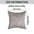 thumbnail image 6 of REGALWOVEN Pack of 2 Velvet Solid Decorative Throw Pillow Covers Scallop Texture Modern Pillowcases for Sofa Bedroom Couch Car Grey 16" x 16", 6 of 6