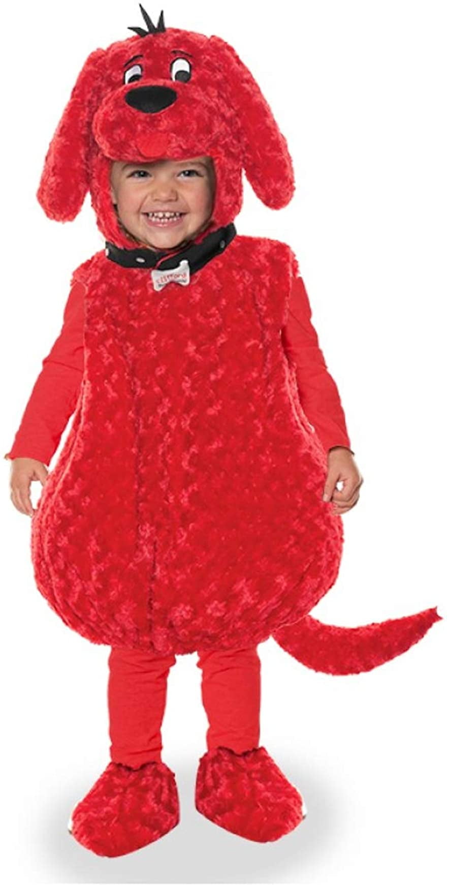 Clifford The Big Red Dog Plush Belly Babies Toddler Costume Large (2
