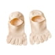 thumbnail image 4 of 1 par de calcetines de punta para mujer, suaves, para barco, para senderismo en interiores y caminatas. Beige, 4 of 9