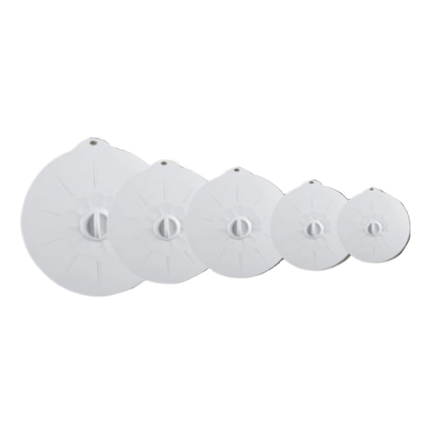 Yuarrent Juego de 5 tamaños de tapa para ollas de silicona segura y saludable que evita que los alimentos huelan desordenados. Cocina y Comedor tipo+1 conjunto de cinco piezas