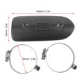 thumbnail image 1 of Dry Carbon Fiber Exhaust MidPipe Universal Heat Shield Kit Cover Fit for Kawasaki, 1 of 3