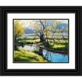 thumbnail image 1 of Gercken, Graham 18x15 Black Ornate Wood Framed with Double Matting Museum Art Print Titled - Fish River Winter, 1 of 4