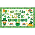 thumbnail image 1 of St Patrick's Day Bulletin Board Decal Set Festive Irish For Classroom Party Supplies, 1 of 6