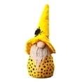 thumbnail image 2 of Euahivb Halloween Gnome Plush Figurine Faceless Doll with White Beard and Star Pattern Body for Spooky Party Tabletop Shelf Mantel Decor, Fall Home Decor, 2 of 6