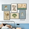 thumbnail image 4 of Baseball Poster Canvas, Baby Boy Sports Nursery Wall Art, Cute Animal Rabbit Bear Athletes Pictures, Let's Do This Boys Charming Quote Print, Kids Bedroom Baseball Field Art 8x12in Unframed, 4 of 4