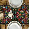 thumbnail image 3 of Sm:)e Dia De Los Muertos Floral Fiesta 13x72 inch Table Runner, Party Kitchen Dining Decoration, 3 of 6