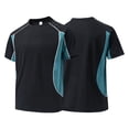 thumbnail image 4 of T-Shirts for Man Short Sleeve Crew Neck Basic Black Tee Shirt Men's Clothing, 4 of 9