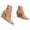 Beige, variant on Women's Lace Mesh Wedge Sandals Pointed Toe Summer Strappy Dress Shoes Ladies High Wedges Trendy Wedding Pumps Size 6 Beige