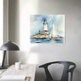thumbnail image 4 of COMIO  Nautical Sailboat & Lighthouse Canvas Wall Art, Design by Ethan Harper, 4 of 5