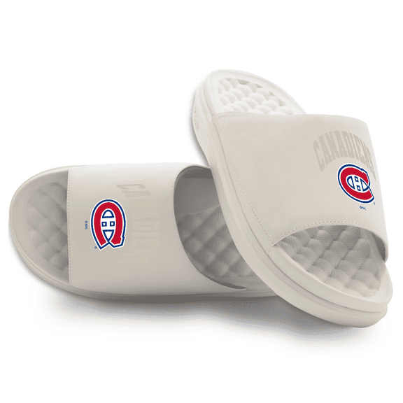 Unisex ISlide Cream Montreal Canadiens Tonal Pop Motive Slide Sandals
