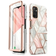 i-Blason Cosmo Case for Samsung Galaxy A13 5G, Slim Full-Body Stylish Protective Case with Built-in Screen Protector (Marble)