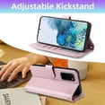 thumbnail image 3 of PYAN-Wallet Case for Samsung Galaxy S20 Plus S20+ 5G with Wrist Strap, Shoulder Strap, Multiple Card Slots Folio Purse, PU Leather Stand Phone Cover for S20+5G S20plus 20S + S2O S 20 20+ G5 Pink, 3 of 4