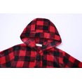 thumbnail image 4 of Kids Hooded Fleece Robe for Girls Soft Plush Bathrobe Warm Flannel Sleepwear with Belt Pockets Cute Cozy Housecoat for Toddler and Big Girls, 4 of 8