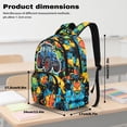 thumbnail image 6 of KUIFORTI Blue Tractor Backpack with Lunchbox Breathable Set 4 piece with Pencil Case Elementary Students School Bag for Students Elementary School Daily Use, 6 of 7