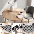 thumbnail image 3 of Round Fitted Tablecloth with Elastic Edge Design Table Cover Waterproof Stain-Resistant Wipeable Table Cloth Best for 31"-35" Round Tables Rectangle, 3 of 4