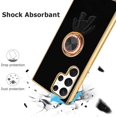 thumbnail image 4 of for Samsung Galaxy S22 Ultra Case with Ring Holder Kickstand [with Magnetic] Soft TPU Shockproof Electroplated Protective Slim Phone Case for Galaxy S22 Ultra Black Astronaut, 4 of 12