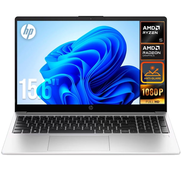 Laptop HP 255R G10 AMD Ryzen 5 7535U 8GB DDR5 SSD 512GB Pantalla 15.6" FHD Windows 11 Teclado Español
